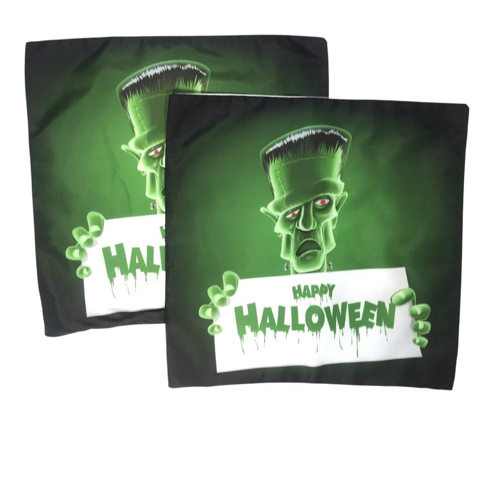 Halloween Frankenstein Throw Pillow Cover Set